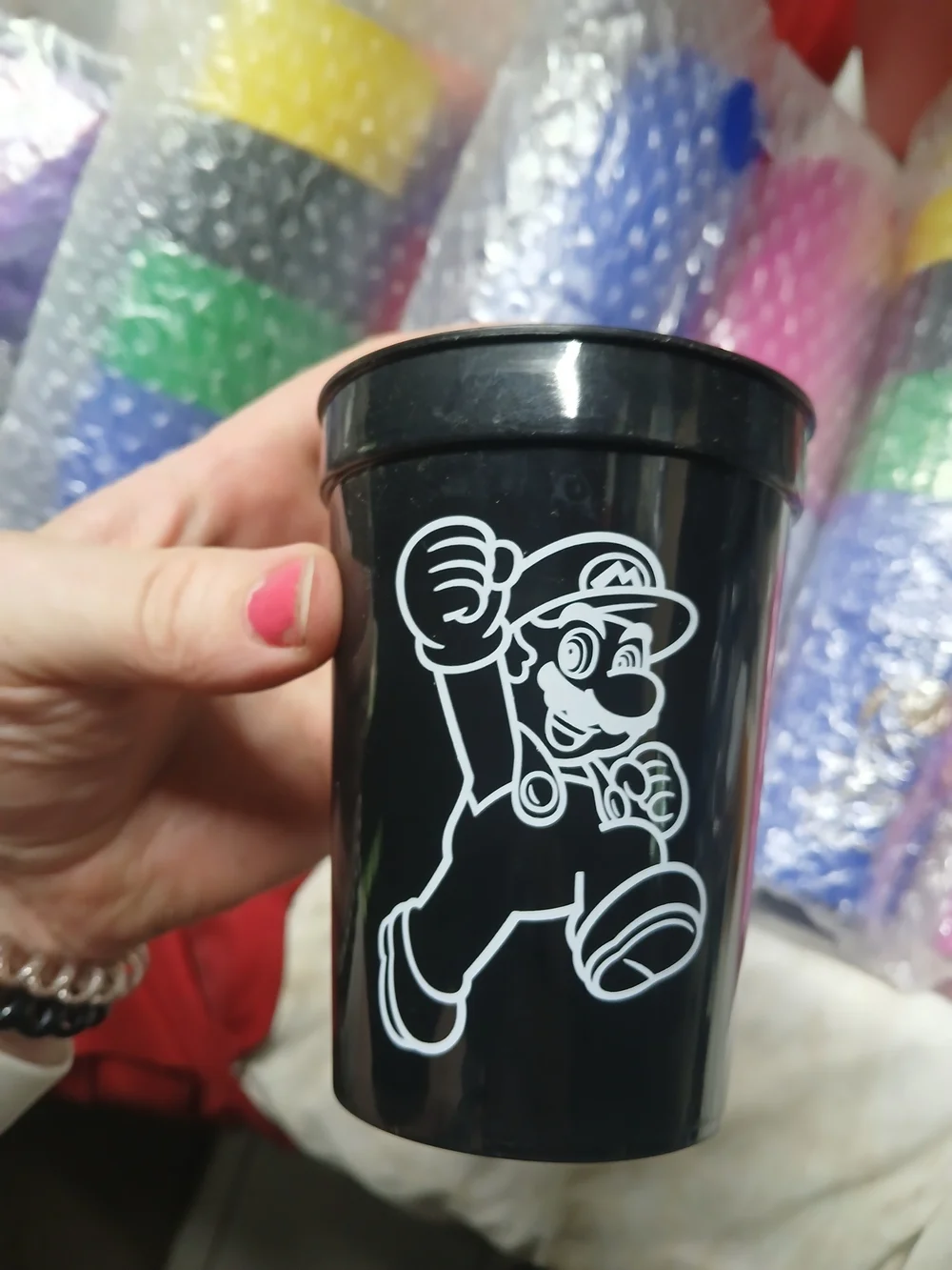Huge Lot Of Party Cups Plastic/ Mario/other 169 Total